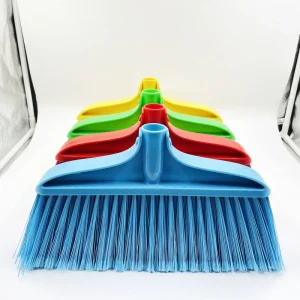 Floor Sweeping Heavy Duty Plastic Witch’s Broom Head Cleaning Broom with Dustpans Broom Stick Wooden Handle