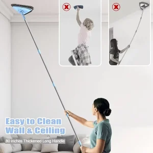 Floor and Wall Cleaner Mop With Five Mop Head or Mop Holder Applying All the Inner Room Easy to Cleaning