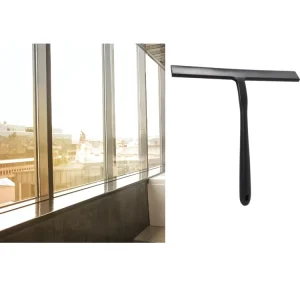 Floor to Ceiling Windows Silicone Squeegee Black 11 Inches Hotel Bathroom Shower Silicone Squeegee