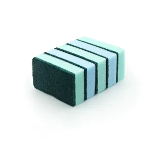 Foamstar 5 Pack Colorful Kitchen Use Cleaning Sponge with Scouring Pad Dishwashing Sponge Scrubber