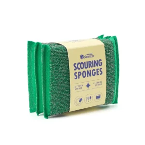 Foamstar Stainless Steel Wire Sponges Multi Purpose Scouring Pads Heavy Duty Scrubbing Pads