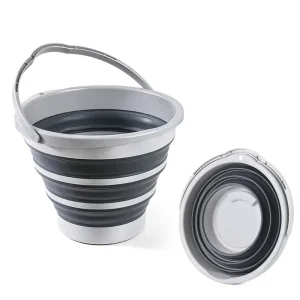 Foldable 10L 15L Silicone Washing Collapsible Mop Bucket Outdoor Fishing Camping Beach 10 Litre Plastic Water Folding Bucket