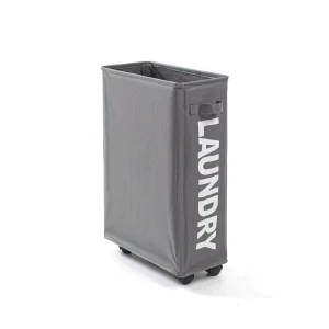 Foldable 600D Oxford Cloth Laundry Wash Bag with Handle Lightweight Large Capacity Sustainable Modern Home Use Storage Bin