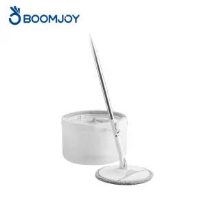 Foldable Bucket Set Clean Dirty Water Separation Auto Wash Dry 360 Rotating Stainless Steel Microfiber Pad