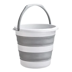 Foldable Collapsible Bucket PP TPE Portable Water Container with Handle for Camping Car Washing and Home Cleaning