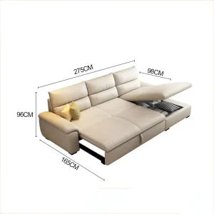 Foldable Convertible Sofa Bed Space Saving Sleeper for Rental House