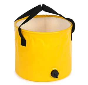 Foldable Folding PVC Water Leak-proof Collapsible Bucket for Hiking Beach Camping Fishing Boating