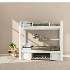 Foldable Full-Size Metal Platform Bed and Bunk Beds with Square Tube Frame