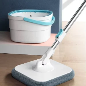 Foldable Steel Round Bucket Dirty Water Separation Mop with Self Separate Clean and Dirty Water Cleaning Floor Mops