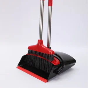 Foldable Storage Deep Cleaning Broom Set Extended Dense Soft Bristle Windproof Large Capacity Dustpan Broom Plastic PP