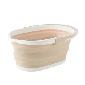 Folding Hanging Collapsible Bucket Household Mop Bucket Rectangle Thickened Hand held Plastic TPR Bucket