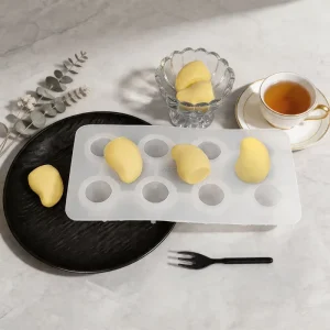 Food-Grade 3D Mango Silicone Mold for Ice Cream, Fruit Mousse and Chocolate