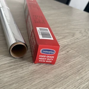 Food Grade Aluminum Foil Roll Alloy 8011 Soft Temper Coated 0.009-0.2mm Thickness 20-30mm Width Kitchen Use