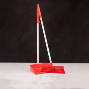 Food Grade Brooms And Dustpans Upright Plastic Soft Broom and Dustpan Set With Long Handle