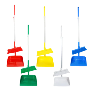 Food Grade Color Code Upright Broom and Dustpan Set for HACCP Cleaning in Food Processing