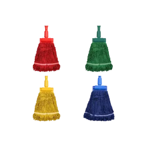 Food Grade Color Coded Cotton Yarn Mop Four Color Mop Set Water Mop for Floor Cleaning