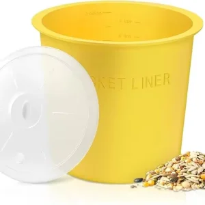 Food Grade Silicone Collapsible Bucket Portable Kitchen Storage Container with Lid for Camping Emergency Water Food Storage