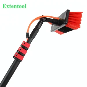 For 30ft 3k 100% Carbon Fiber Telescopic Pole with Twist Locking for Eco Friendly Water Flow Through Window Cleaning Brush
