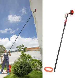 For Aluminum Glass Window Wash Telescope Cleaning Tool Telescopic Rod Extension Pole 30FT