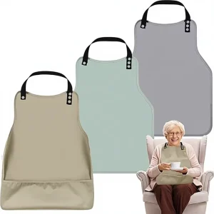 For Bestseller Cross-Border Supply Waterproof Sleeveless Apron Bibs for Seniors Elderly Feeding Modern Minimalist Design
