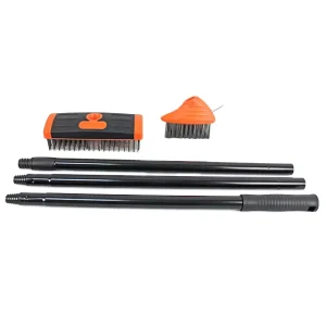 For Cross border Three in one Weeding Brush Gardening Cleaning Tool Set Multi function Multi head Plastic Brush Portable Hand