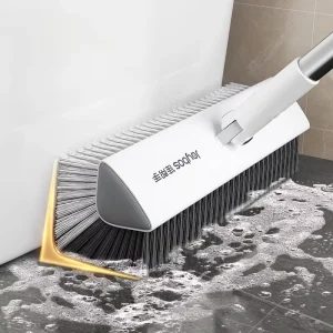 For Eco Friendly Floor Cleaning Tool Set Household Bathroom Cleaning Brush Wiper Double sided Brush Long Stainless Steel
