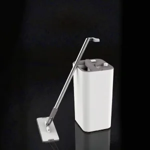 For Z9 Mops Bucket Set Steel Pole Microfiber 2 Washable Pads Hands-Free Self-Wringer Extendable Handle High Capacity Durable