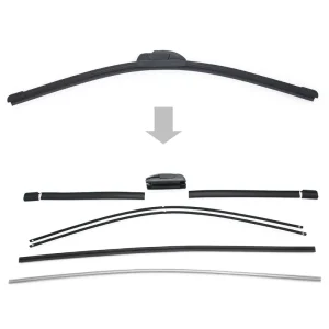Frameless Wiper Squeegee Universal Wiper Blade Bayonet Arm to J Hook Adapter
