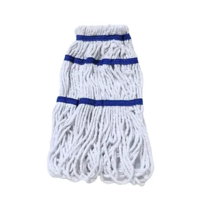 Free Sample China Wet Strip Cotton Mop Head Replacement Floor Cleaning Mop Accessories Looped Looped Cotton Mop Head
