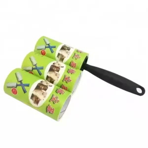 Free Sample Paper Cover Household Factory Price Sticking Pet Hair Sticky Paper Lint Roller Brush