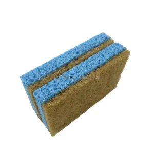 Friendly Wood Pulp Cotton Scrubbing Dishwashing Sponge for Kitchen Cleaning