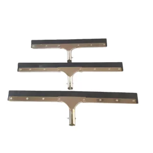 Full Size Heavy Duty Stainless Steel Floor Squeegee Wood Rubber Durable Galvanized Floor Cleaning for Hospitals Schools