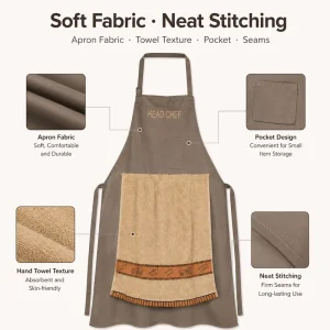 Funny Bachelor Party Apron for Men Adult Humor Novelty Kitchen Cooking Apron with Towel