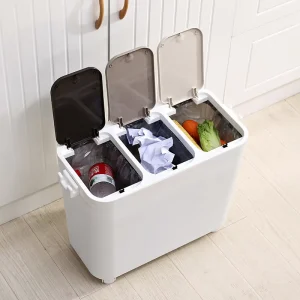 GREENSIDE Popular Portable High-capacity Various Dividers Plastic Classified Waste Bins