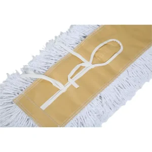 GRS BSCI Factory Customized Flat Dust Cotton Mop with Aluminum Alloy Mop Stick for Easing Cleaning