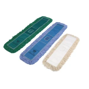 GRS BSCI Factory Customized Flat Dust Cotton Mop with Aluminum Alloy Mop Stick for Easing Cleaning