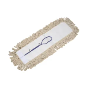 GRS BSCI Factory Customized Flat Dust Cotton Mop with Aluminum Alloy Mop Stick for Easing Cleaning