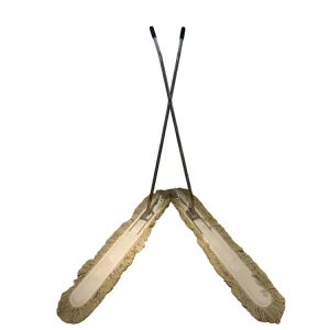 GRS BSCI Factory Customized Scissor Dust Flat Dust Cotton Mop with Mop Stick for Easing Cleaning