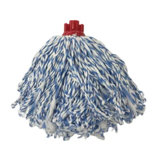 GRS BSCI Wet Mop Head Looped End Microfiber Floor Mop Head With Plastic Head