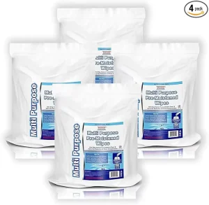GYM Wet Wipes Bulk Refill Bags Disposable Wipes Value Pack for Upward Pull Dispenser Ideal for Public Use