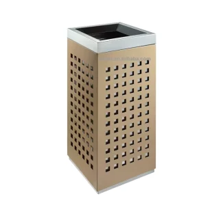 Galvanized Steel Store Trash Can Dustbin Waste Bin