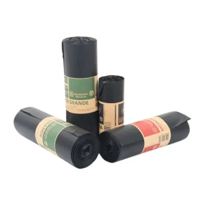 Garbage Bag Household Rubbish Bags Manufacturers Drawstring HDPE Trash Bag Logo Printing Paper Wrapping