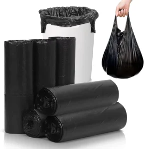 Garbage Bags Rubbish Bags Wastebasket Bin Liners for Home Office Trash Can Black