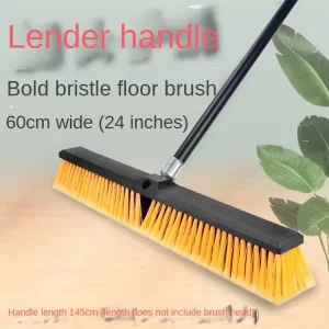 Garden Heavy Duty Push Broom Floor and Cleaning Sweeping Plastic Brush Outdoor Stiff Sweeping Magic Brooms With Long Handle