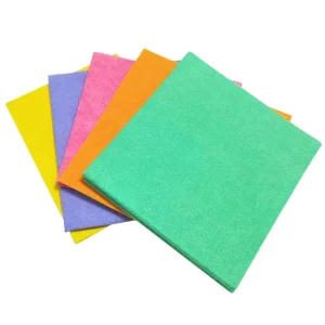 Germany Needle-punched Nonwoven Fabric Cleaning Cloth Viscose Polyester Shammy Cloth High Quality Household Cleaning Rags