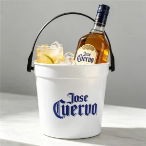 Giant Drinking Cup Plastic Buckets 32oz Reusable Punch Bowls 1 Liter Ice Bucket Smoothie Bucket Cocktail Rum Buckets For Parties