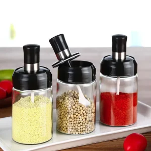Glass Herb and Spice Bottles Household Oil Pots Seasoning Bottles
