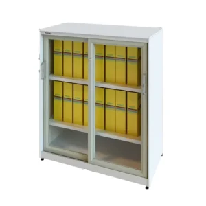 Glazed Swing Door Steel File Cabinet