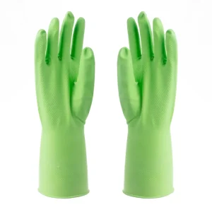 Gloves Dipflocked Household Domestic Latex Free Sample Red Color Custom Logo Thin Cleaning Colorful 30 Cm or 12 “
