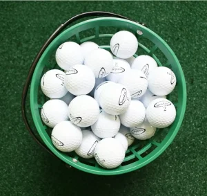 Golf Bucket with Handle Golf Ball Container Small Large Plastic Golf Ball Basket Hold 25 50 75 100 150 300 Balls Green Color
